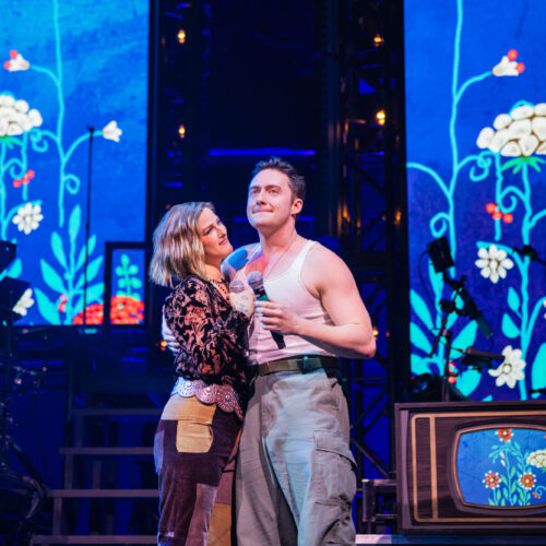 Cassadee Pope and Drew Becker in the 2025 Off-Broadway production of Rolling Thunder