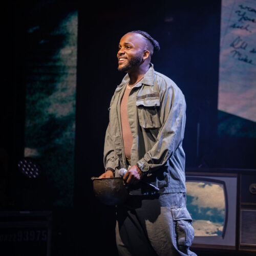 Deonte Goodman performing in the 2025 Off-Broadway production